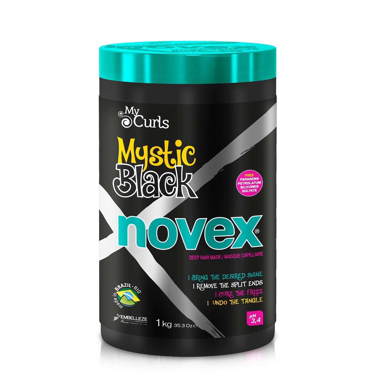 ブラックナチュラルMEGA MOIST HAIR REPAIR 2本セット Amazon.com: NOVEX Mystic Black Deep Conditioning Mask - Baobab Oil